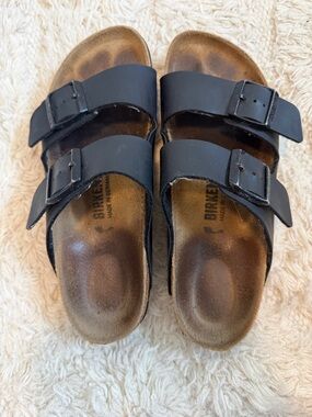 Birkenstock Black Slip-On Clog-Style Sandals
